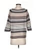 360 Cashmere 100% Cashmere Stripes Gray Cashmere Pullover Sweater Size S - photo 2