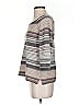 360 Cashmere 100% Cashmere Stripes Gray Cashmere Pullover Sweater Size S - photo 5