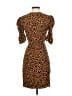 Leith 100% Rayon Animal Print Brown Cocktail Dress Size XS - photo 2