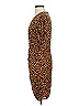Leith 100% Rayon Animal Print Brown Cocktail Dress Size XS - photo 5