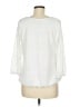 AGB 100% Polyester White 3/4 Sleeve Blouse Size M - photo 2