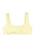 Solid & Striped Yellow Swimsuit Top Size XL - photo 1