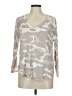Bobeau Camo Silver Pullover Sweater Size M - photo 1