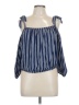 Torrid Stripes Blue Sleeveless Blouse Size Lg Plus (0) - photo 1
