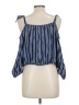Torrid Stripes Blue Sleeveless Blouse Size Lg Plus (0) - photo 2