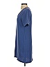 Charles Henry Solid Blue Casual Dress Size XS - photo 5