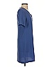 Charles Henry Solid Blue Casual Dress Size XS - photo 4