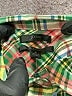 J.Crew 100% Cotton Plaid Green Long Sleeve Button-Down Shirt Size 2 - photo 7