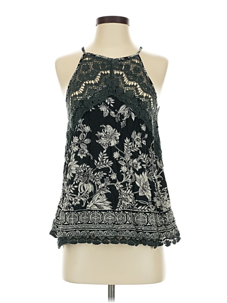 Pre-owned Angie Sleeveless Blouse In Black