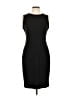 Calvin Klein Solid Black Cocktail Dress Size 10 - photo 1