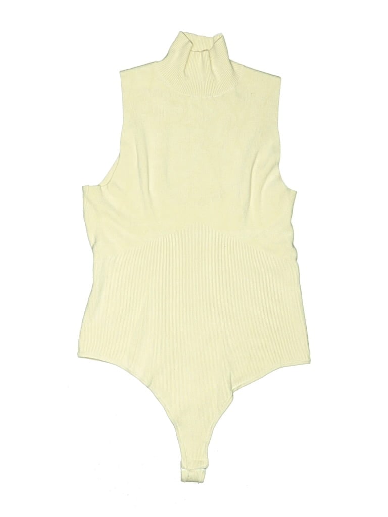 Pre-owned Express Bodysuit In Yellow
