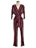 Express Stripes Red Jumpsuit Size XS - photo 1