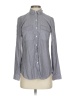 Express Stripes Gray Long Sleeve Blouse Size XS - photo 1