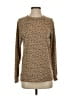 Caslon Animal Print Tan Pullover Sweater Size XS - photo 1