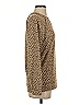 Caslon Animal Print Tan Pullover Sweater Size XS - photo 4
