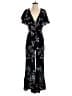 Cleobella Floral Black Jumpsuit Size S - photo 1