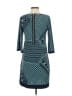 Donna Ricco Chevron-herringbone Teal Casual Dress Size 4 - photo 2