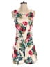 Darling 100% Polyester Floral Ivory Romper Size S - photo 1