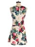 Darling 100% Polyester Floral Ivory Romper Size S - photo 2