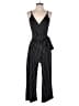 Kaileigh Stripes Black Jumpsuit Size S - photo 1