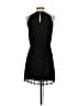 Ann Taylor LOFT 100% Polyester Solid Black Cocktail Dress Size 00 - photo 2