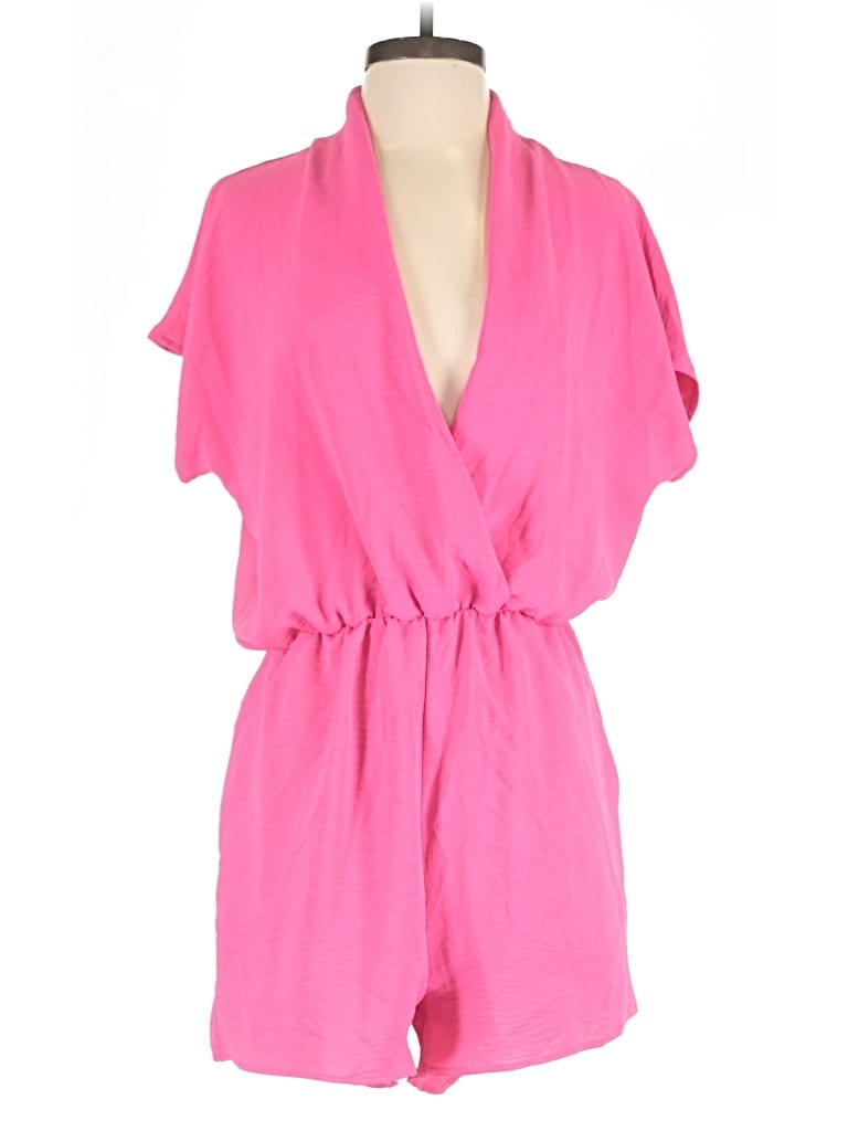 Pre-owned Lyaner Romper In Pink