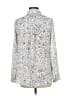 Philosophy Republic Clothing 100% Polyester Print Silver White Long Sleeve Blouse Size M (estimated) - photo 2