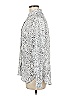 Philosophy Republic Clothing 100% Polyester Print Silver White Long Sleeve Blouse Size M (estimated) - photo 5