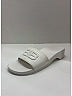 Balenciaga Ivory White BB Rubber Slide Sandals Size EU (IT) 42 / US 12 - photo 11