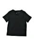 Ideology 100% Polyester Solid Black Short Sleeve Henley Size 7 - photo 1