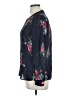 Joie 100% Silk Floral Blue Long Sleeve Silk Top Size S - photo 5