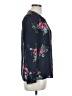 Joie 100% Silk Floral Blue Long Sleeve Silk Top Size S - photo 4