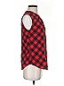 C. Wonder 100% Silk Argyle Red Sleeveless Silk Top Size XS - photo 4