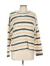 Lumiere 100% Polyester Stripes Gold Pullover Sweater Size L - photo 1