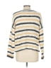 Lumiere 100% Polyester Stripes Gold Pullover Sweater Size L - photo 2