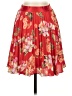 Express 100% Polyester Floral Red Casual Skirt Size XS - photo 1
