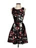 Love...ady Graphic Black Cocktail Dress Size S - photo 1