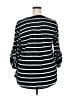 Torrid Stripes Black 3/4 Sleeve Blouse Size 2X Plus (2) - photo 2