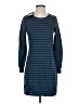 Chaser Stripes Blue Casual Dress Size S - photo 1
