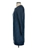 Chaser Stripes Blue Casual Dress Size S - photo 5