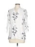 Kindred 100% Polyester White 3/4 Sleeve Blouse Size L (petite) - photo 1