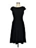 Anne Klein Solid Black Casual Dress Size 6 - photo 1
