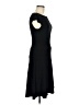 Anne Klein Solid Black Casual Dress Size 6 - photo 4