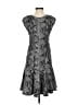 Ann Taylor Paisley Gray Cocktail Dress Size 0 - photo 2