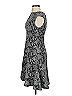 Ann Taylor Paisley Gray Cocktail Dress Size 0 - photo 5