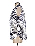 CAbi 100% Polyester Blue Sleeveless Blouse Size S - photo 5