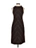 Tocca Chevron-herringbone Brown Cocktail Dress Size 2 - photo 1