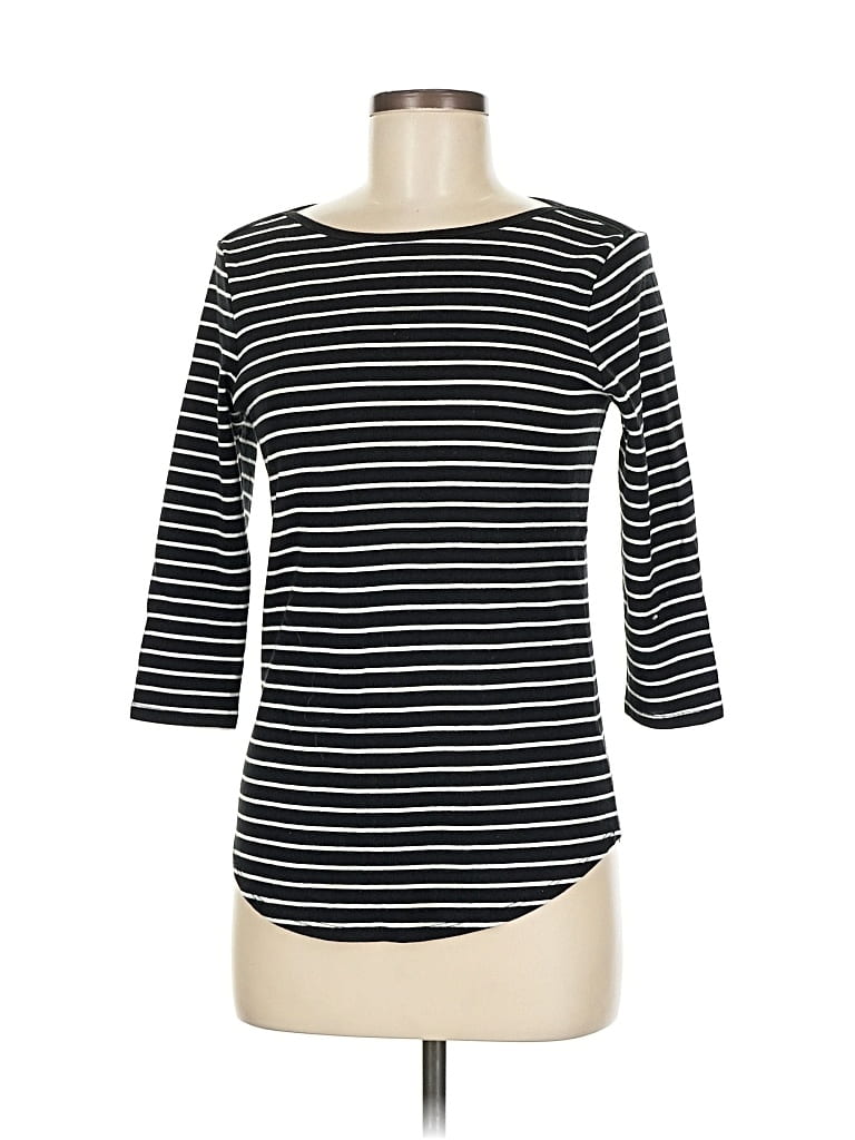 Pre-owned Faded Glory 3/4 Sleeve T-shirt In Black