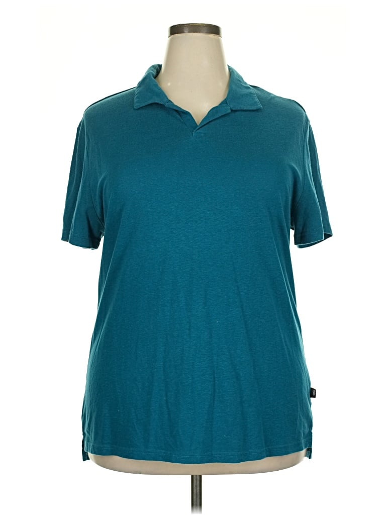 Pre-owned Onia Short Sleeve Polo Shirt In Blue