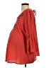 OCTAVIA Maternity Red 3/4 Sleeve Blouse Size S - photo 5